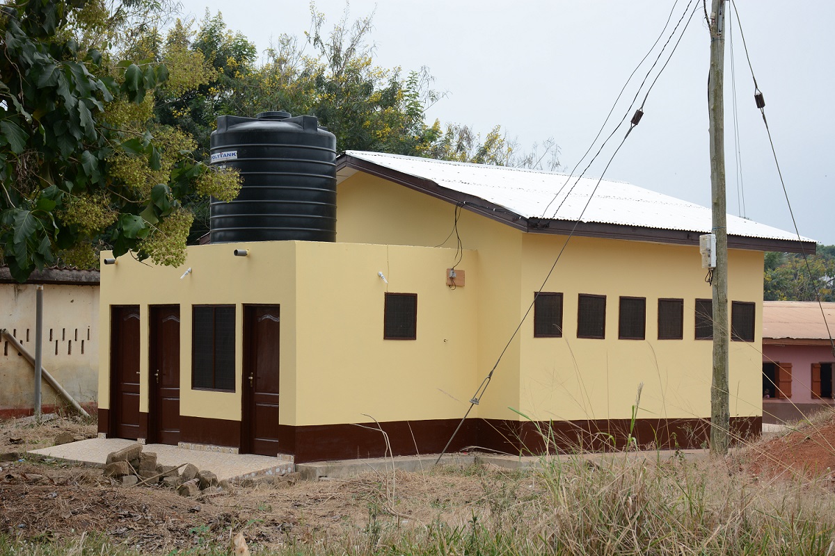 Completed Construction of 12-Seater Water Closet Toilet Facility at Ridge Experimental School Sunyantifi